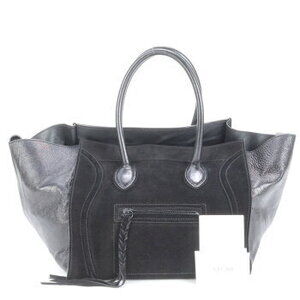 Celine Luggage Phantom Shoulder Bag Tote Handbag Black